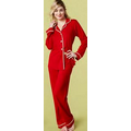 Solid Red Stretch Long Sleeve Classic Pajamas